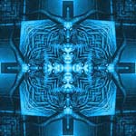 tiles - blue demons